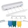 5 Lines Indoor Retractable Space-Saving Clothes Hanging Line Rack- White